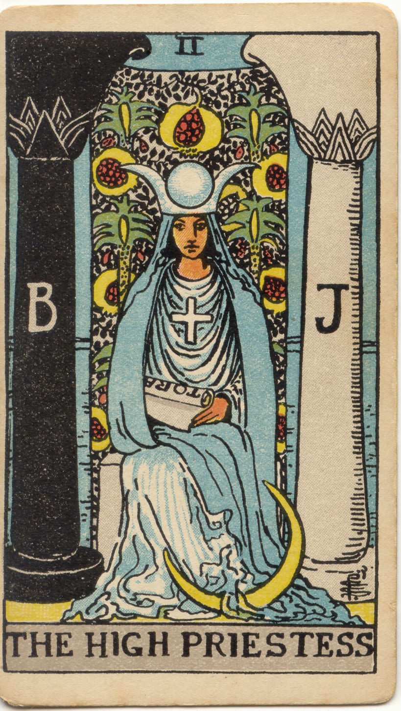 A Sacerdotisa, tarot Rider–Waite–Smith