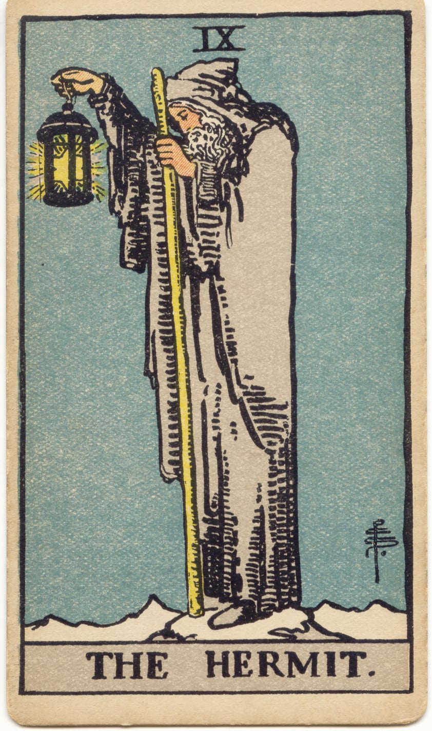 O Eremita, tarot Rider–Waite–Smith