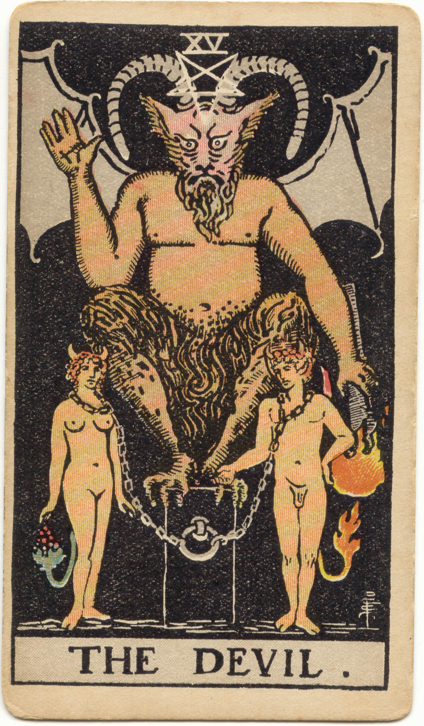O Diabo, tarot Rider–Waite–Smith