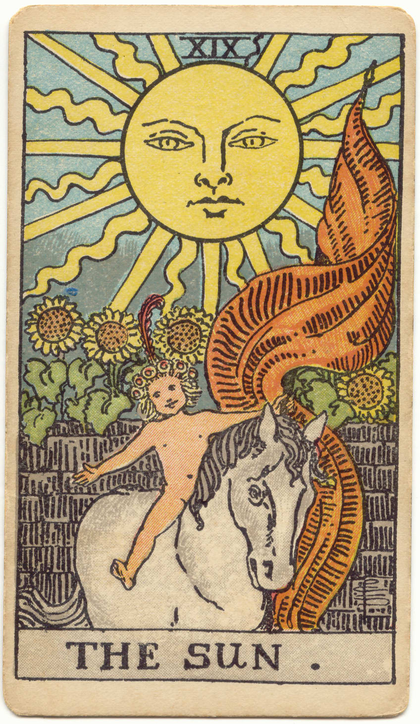 O Sol, tarot Rider–Waite–Smith