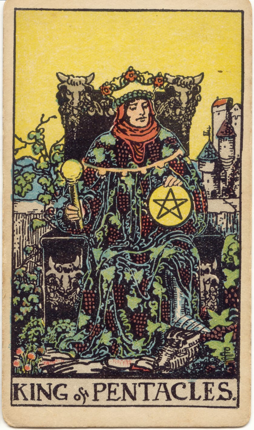 Rei de Ouros, tarot Rider–Waite–Smith