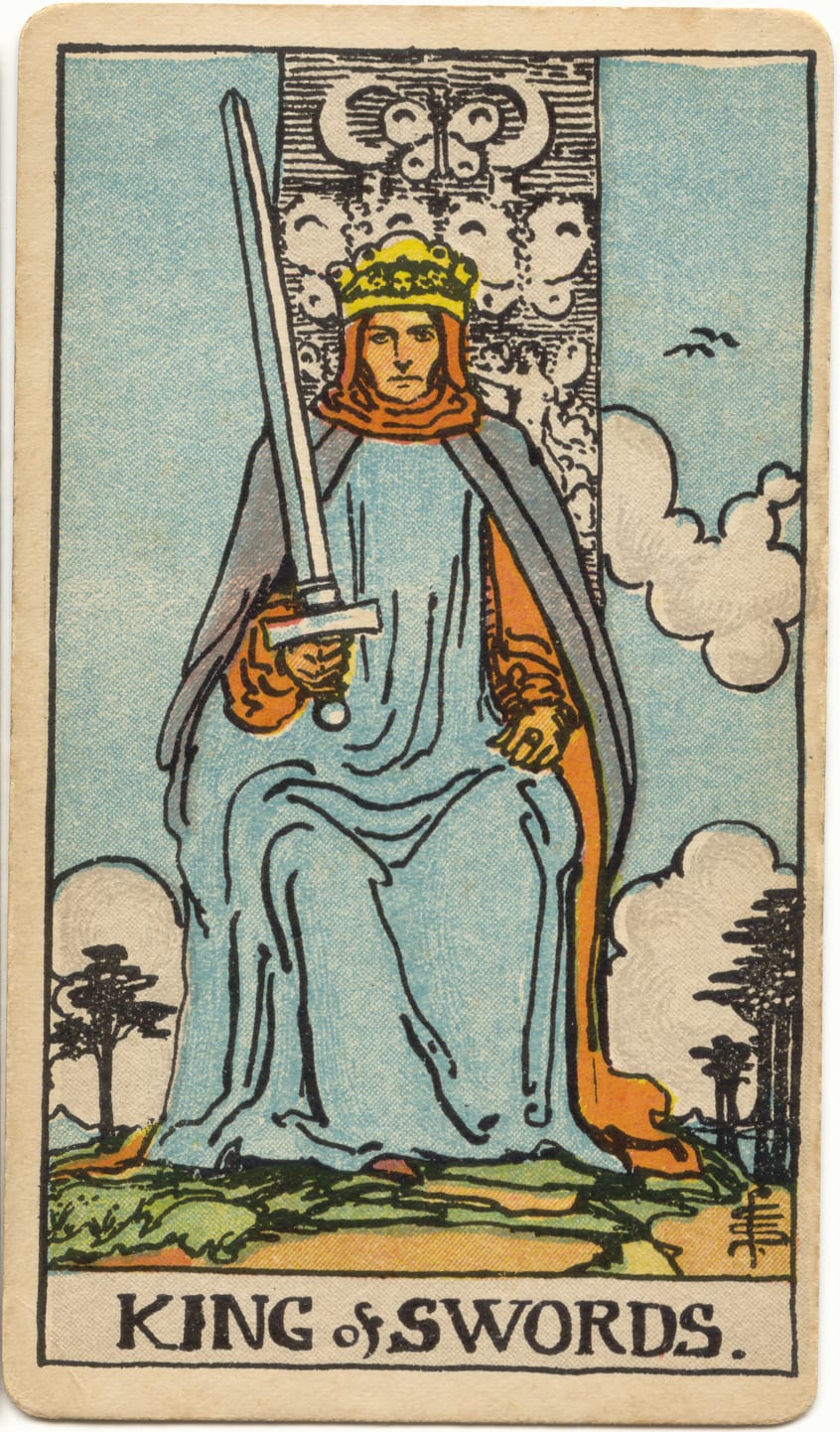 Rei de Espadas, tarot Rider–Waite–Smith