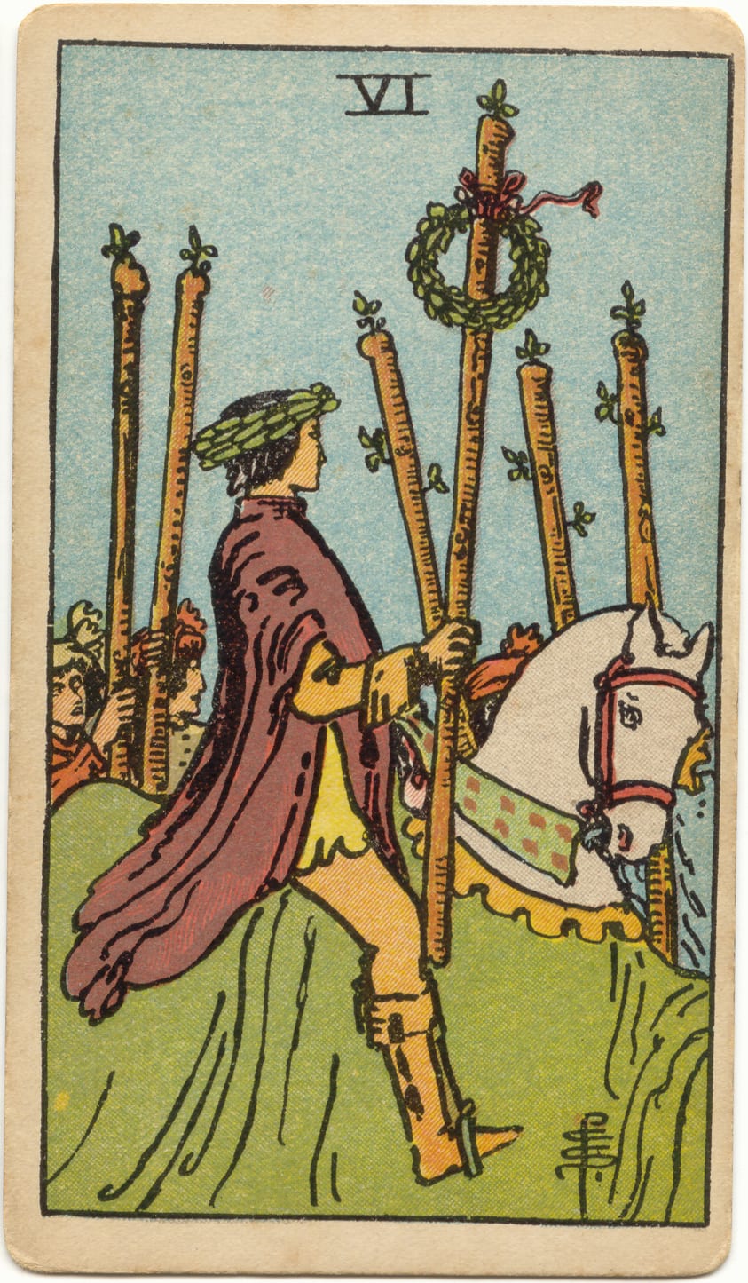 Seis de Paus, tarot Rider–Waite–Smith