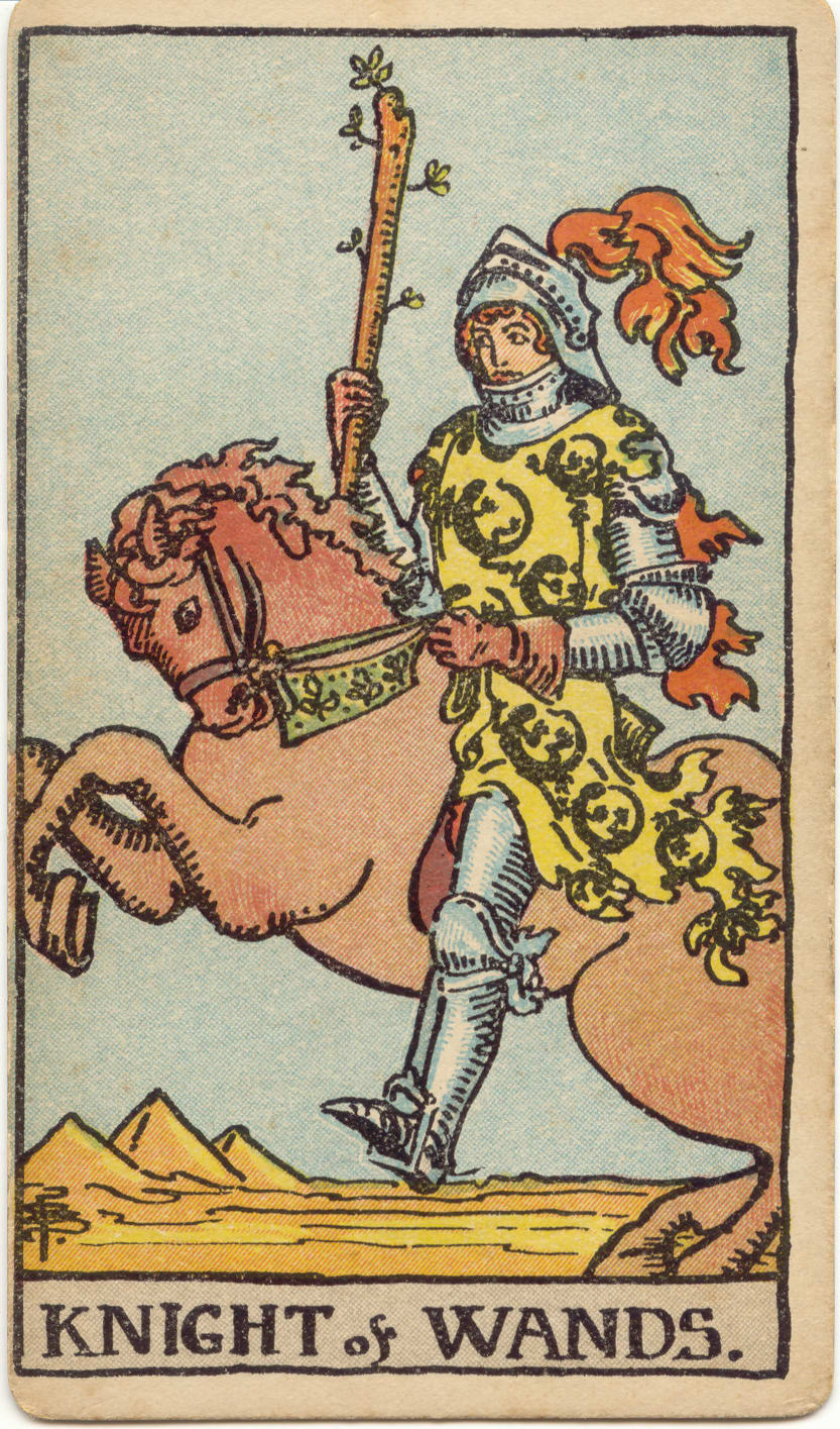 Cavaleiro de Paus, tarot Rider–Waite–Smith